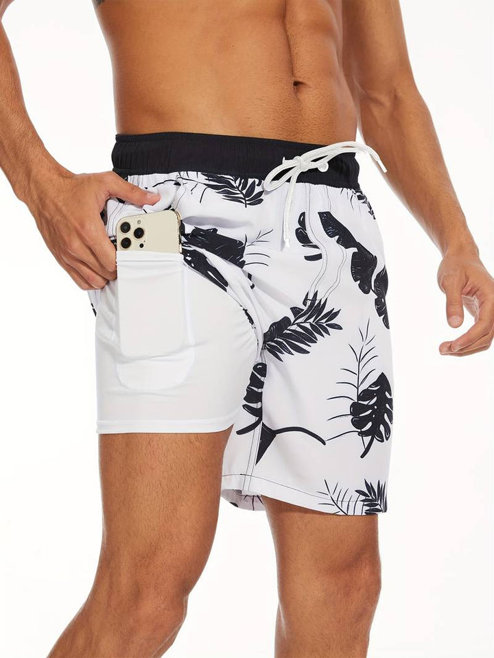 Men's Swim Trunks | Flamingo Print