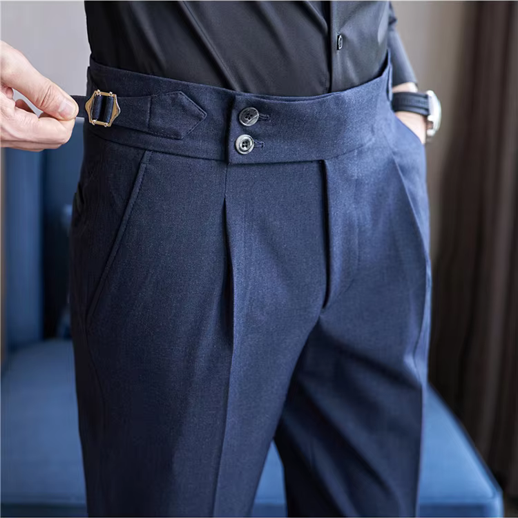 Men’s Trousers | Double Pleat High Waist