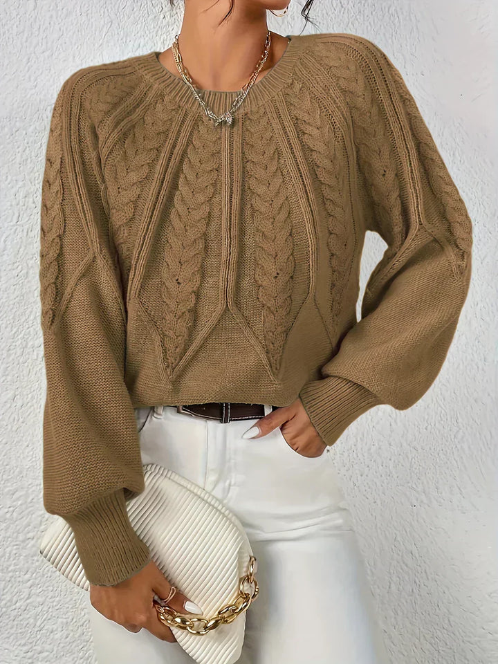 Women's Sweater | Raised Cable Detailing