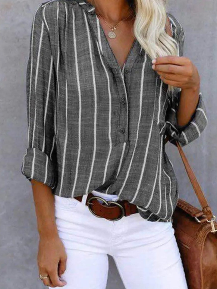 Women’s Blouse | Vertical Stripe Pattern