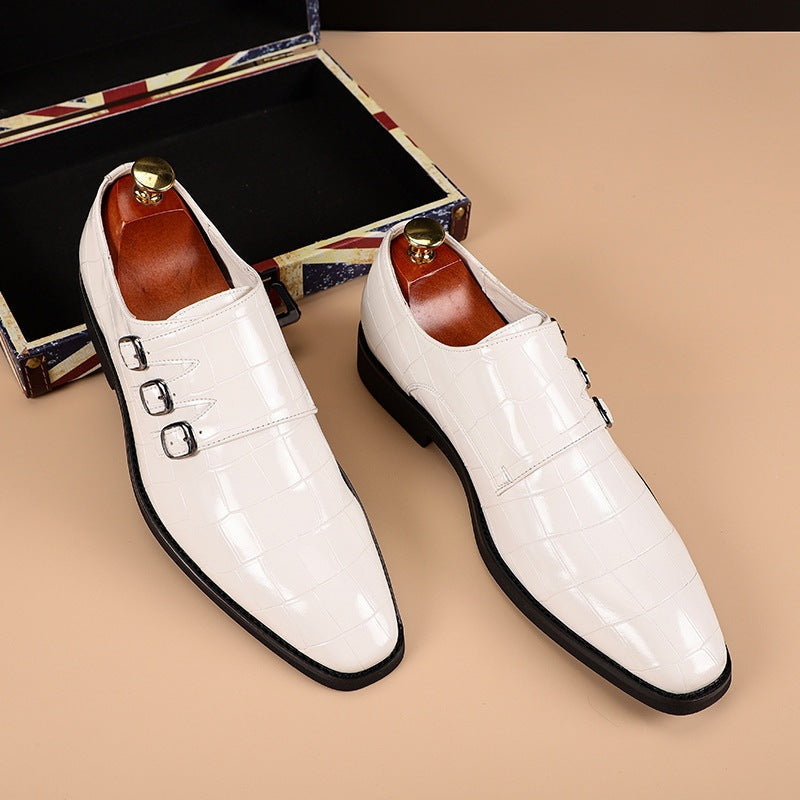 Men's Monk Strap Shoes | Square Toe