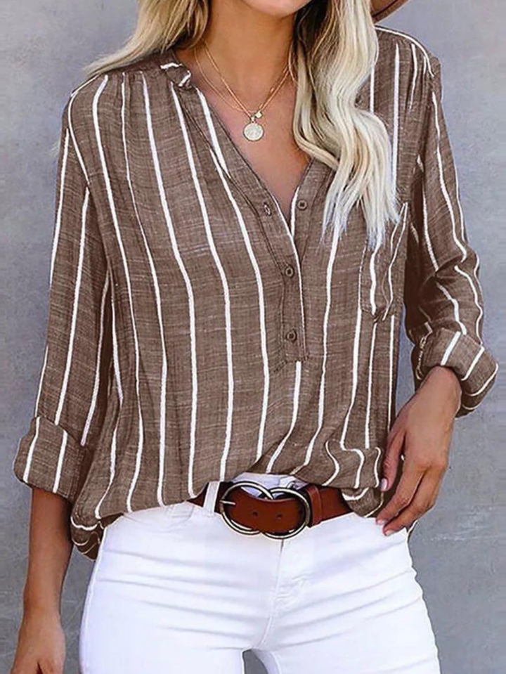 Women’s Blouse | Vertical Stripe Pattern