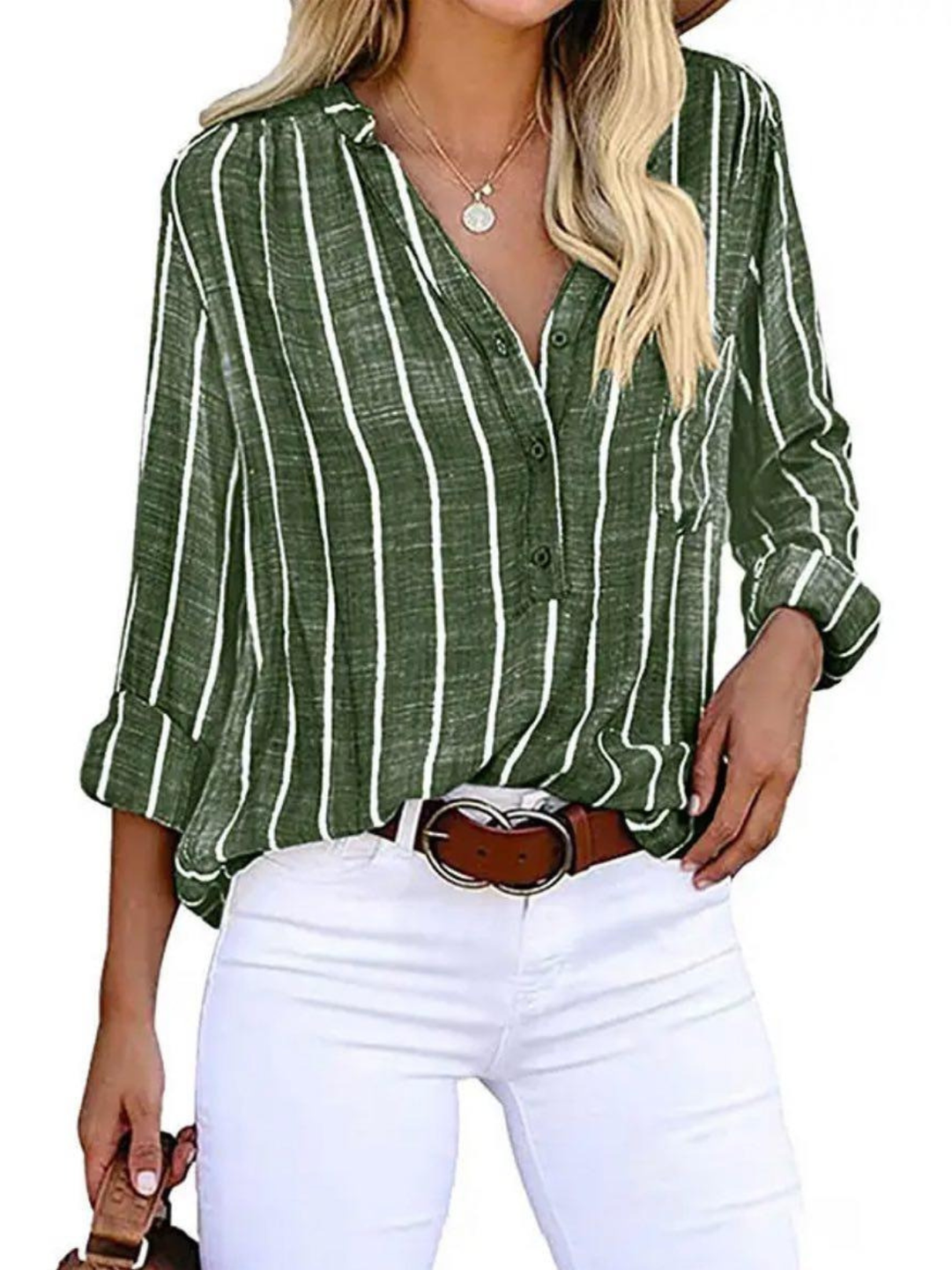 Women’s Blouse | Vertical Stripe Pattern