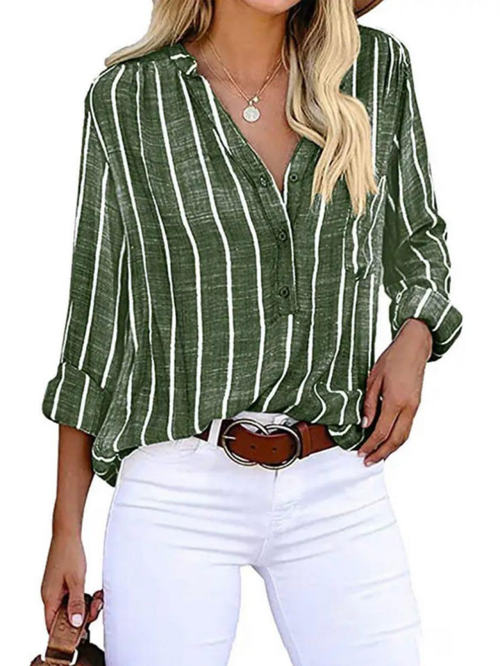 Women’s Blouse | Vertical Stripe Pattern
