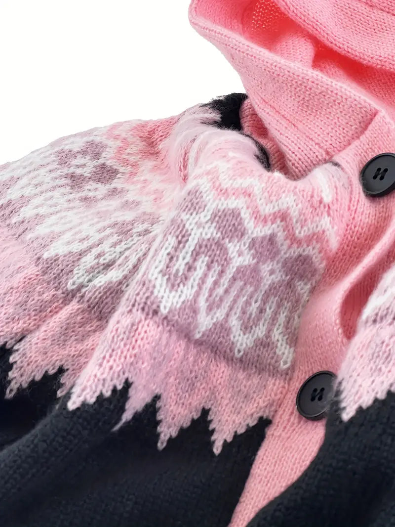 Women’s Cardigan |  Patterned Upper Section