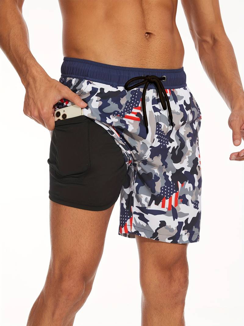 Men's Swim Trunks | Flamingo Print