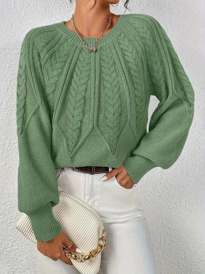Women's Sweater | Raised Cable Detailing