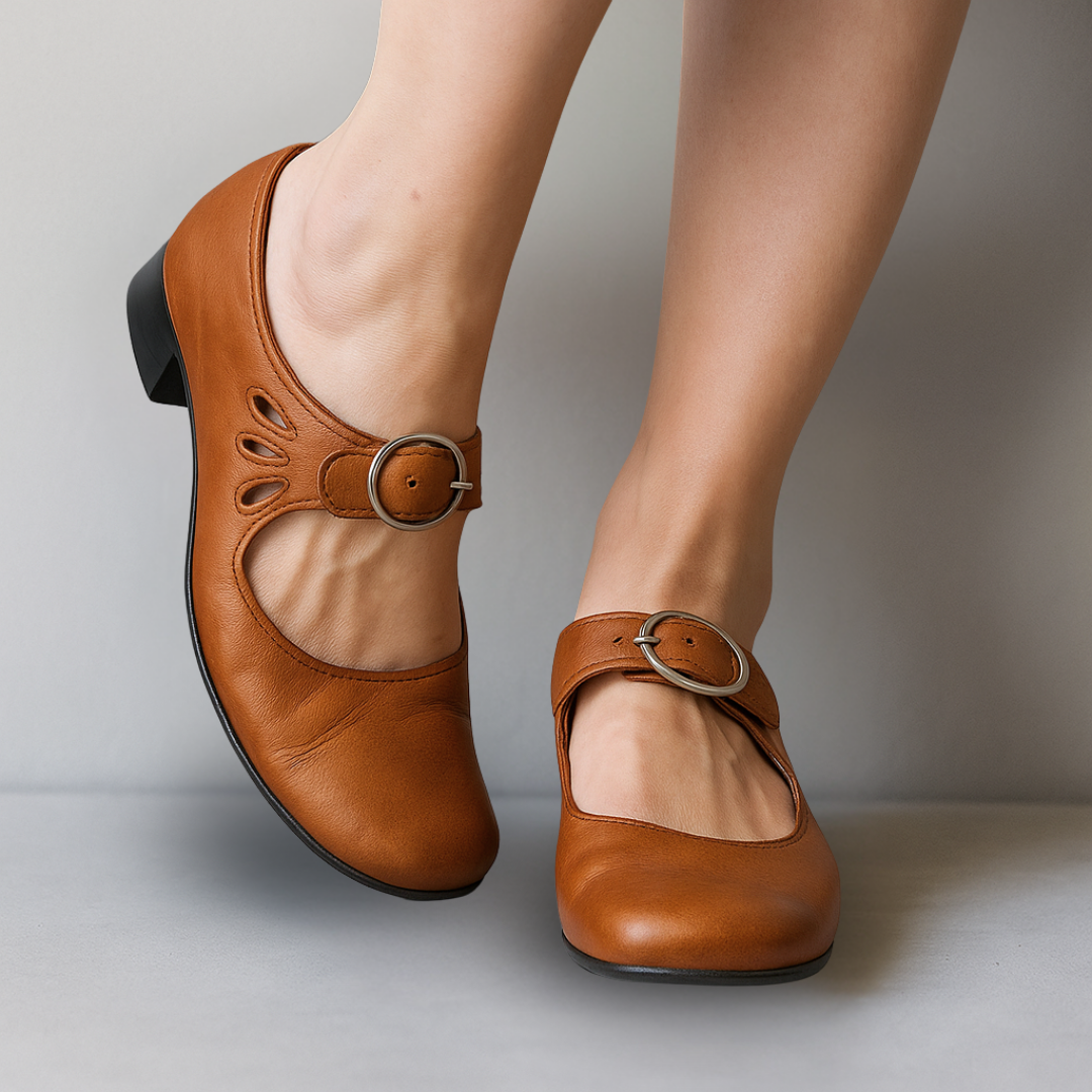 Mary Jane Shoes For Women | Block Heel Buckle Strap