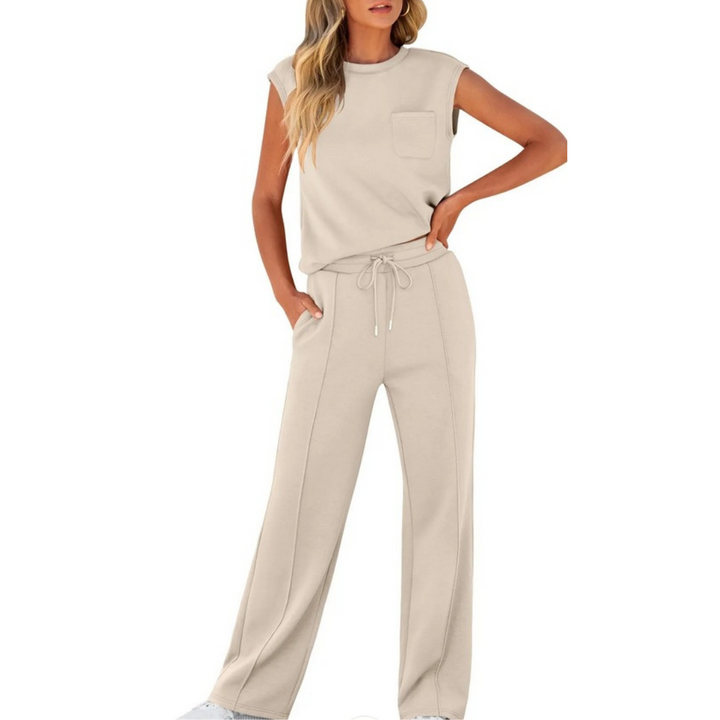 Women's Summer Co-Ord | Drawstring Pants and Sleeveless Top