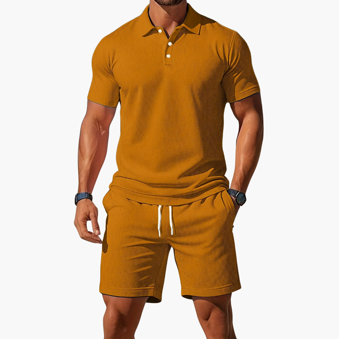 Men's Polo & Shorts Set | Drawstring