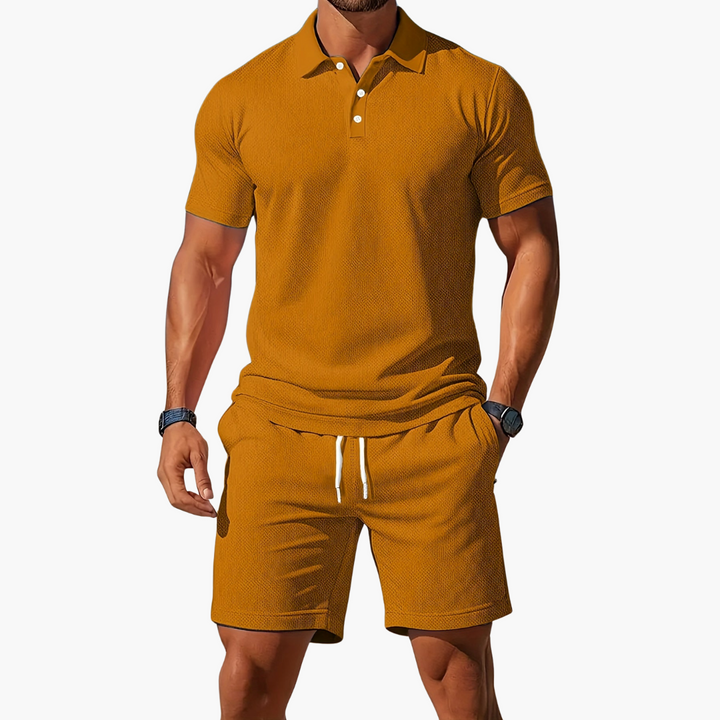 Men's Polo & Shorts Set | Drawstring