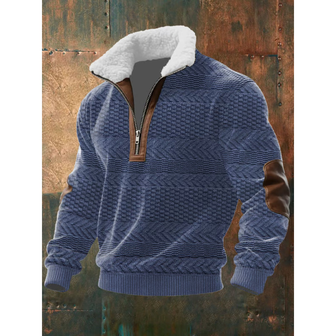Men's Sweater | Quarter-Zip Stand Collar