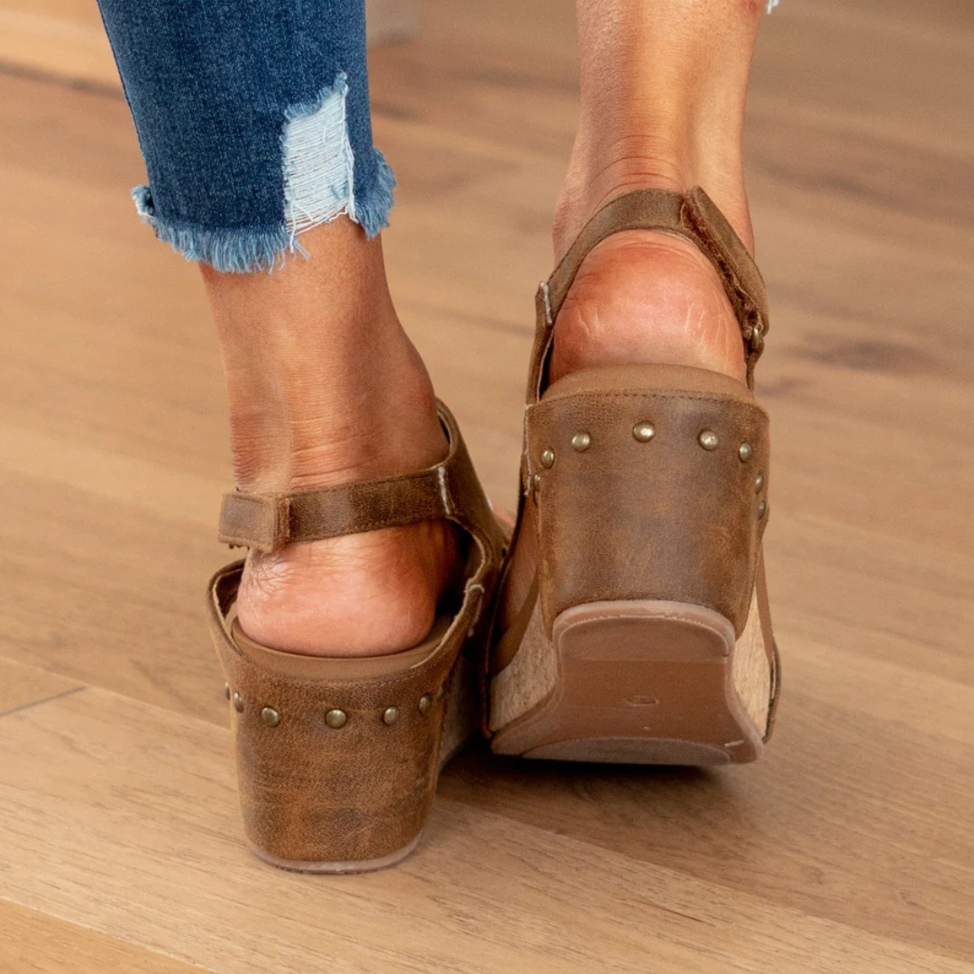 Sandals For Women | Open-Toe Front Wedge Heel