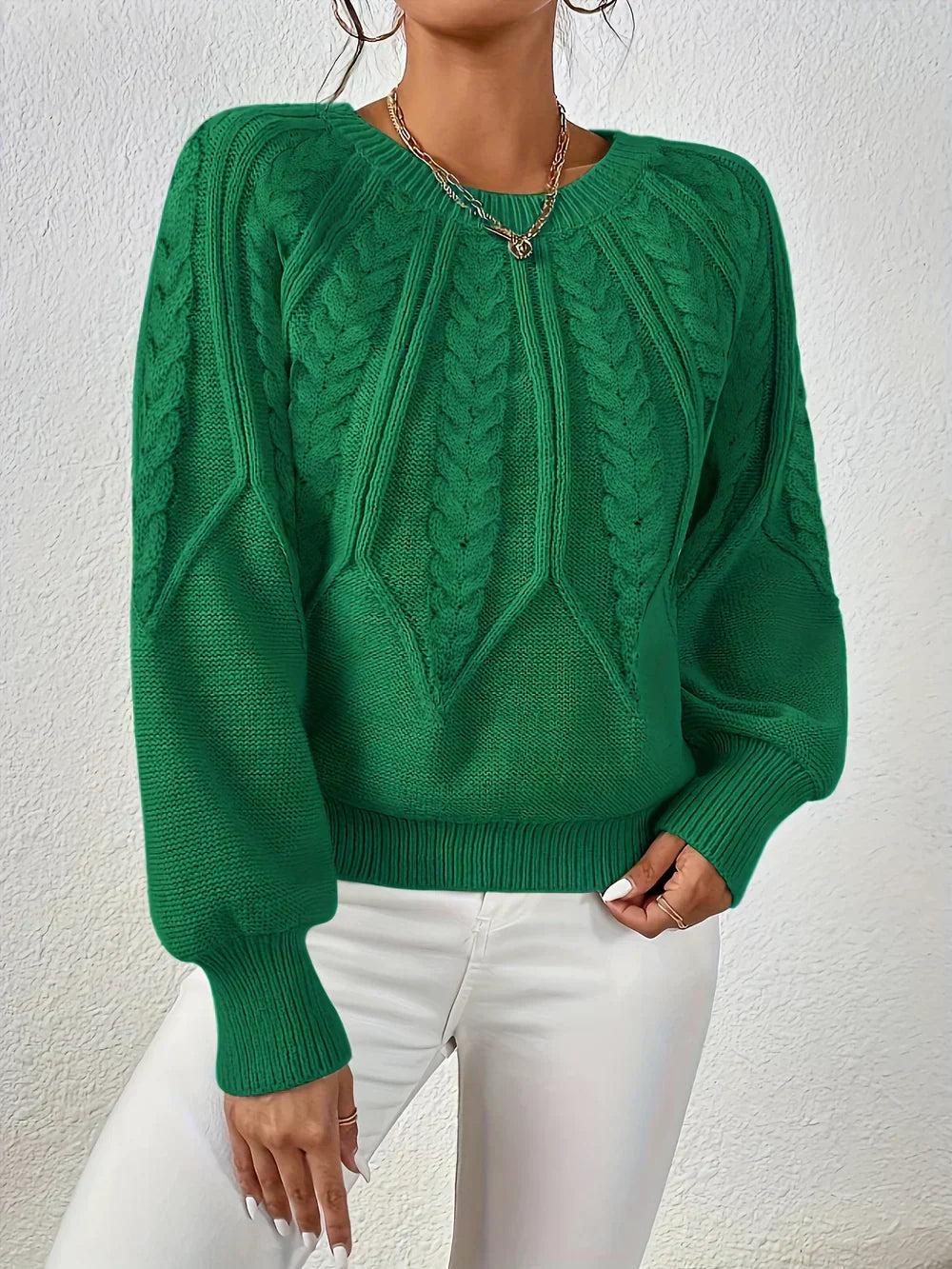 Women's Sweater | Raised Cable Detailing