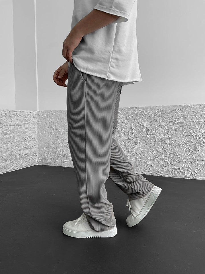 Men’s Lounge Pants | Vertical Stripe Wide Leg