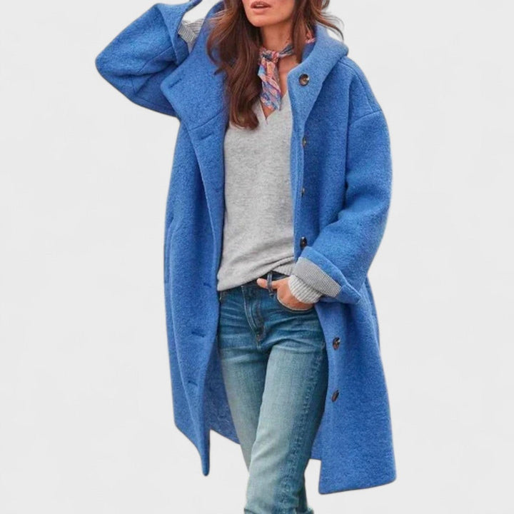 Women's Coat | Button Fastening Long Sleeve