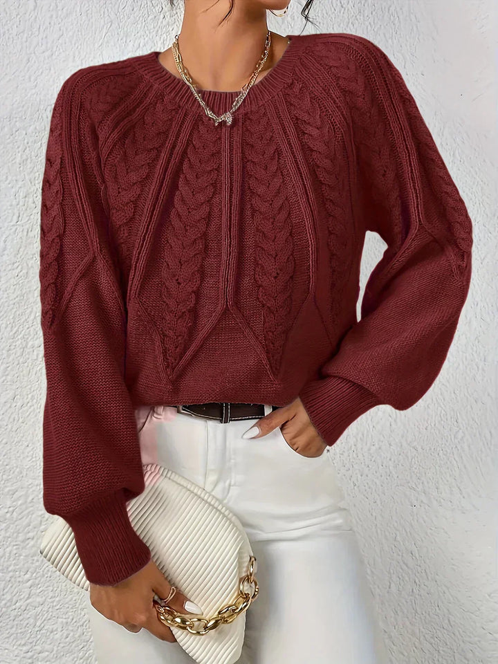 Women's Sweater | Raised Cable Detailing