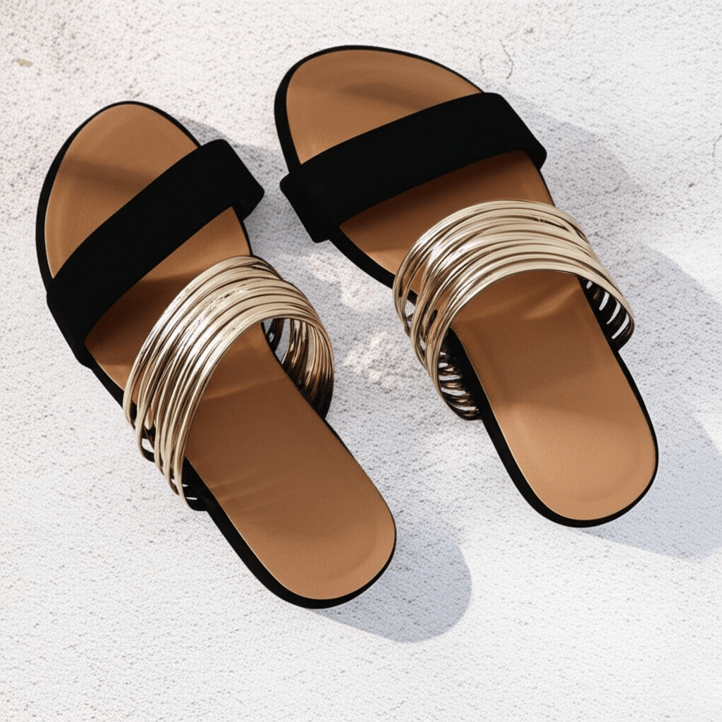 Sandals For Women | Flat Slide Double Strap