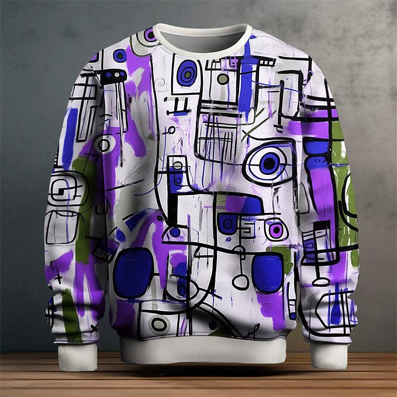 Men’s Sweatshirt | Abstract Graphic Print