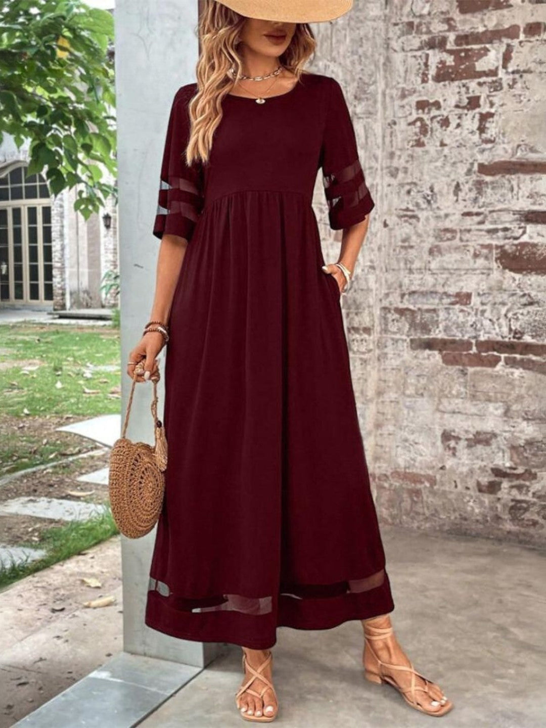 Women’s Dress | Classic Round Neckline