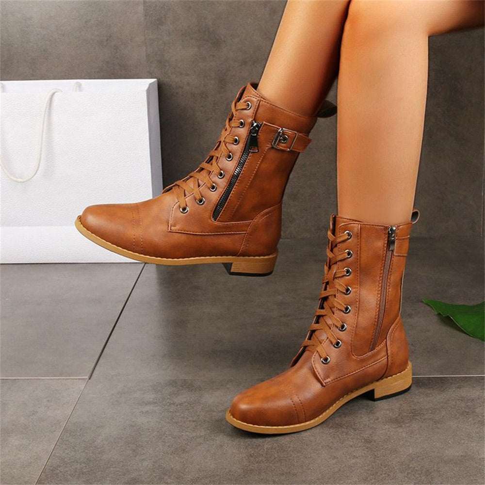 Boots For Women | Flat Forefoot Mid-calf Shaft