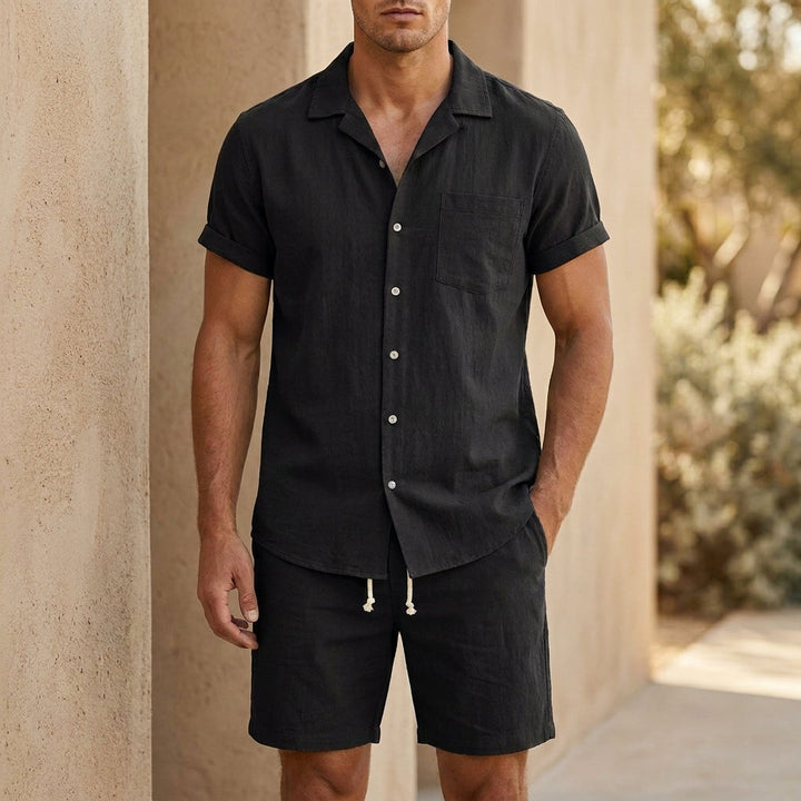 Men's Polo & Shorts Set | Lapel