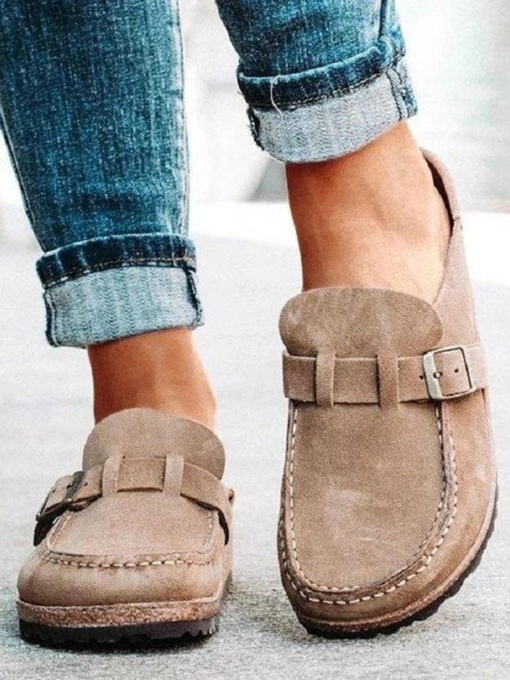 Loafers For Women | Buckle Strap Slip-On Entry