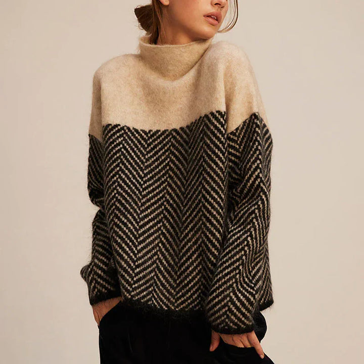 Women's Sweater | Contrast Upper Panel
