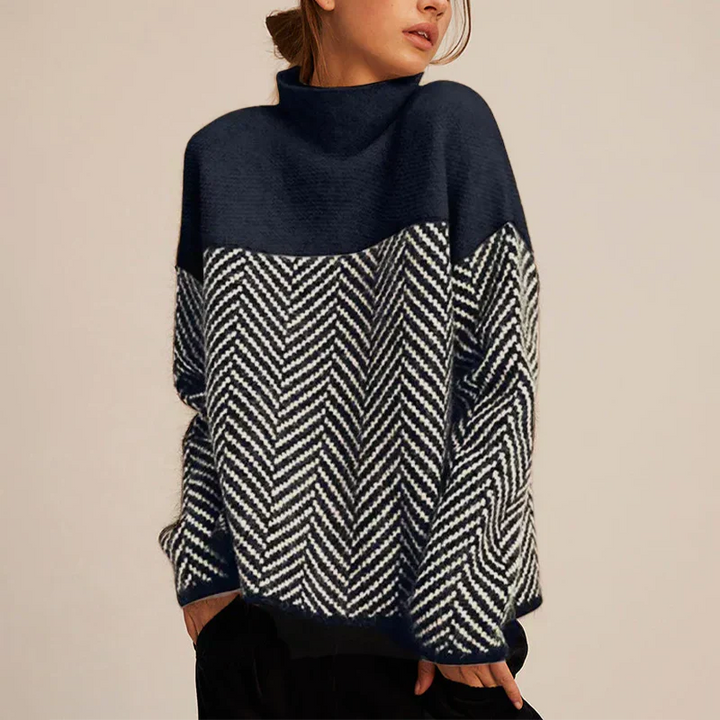 Women's Sweater | Contrast Upper Panel