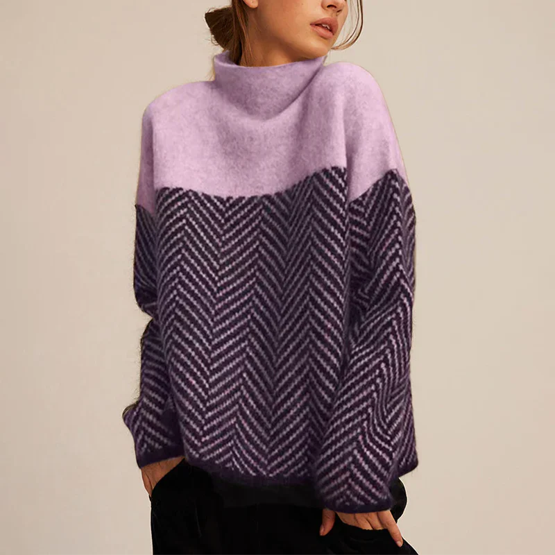 Women's Sweater | Contrast Upper Panel