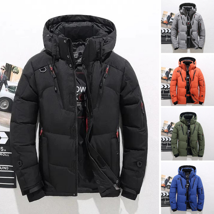 Men’s Puffer Jacket | Coat with Zipper Pockets