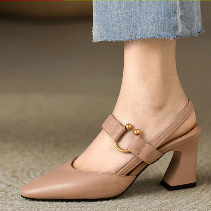 Mary Jane Shoes For Women | Slingback Rounded Toe Shape