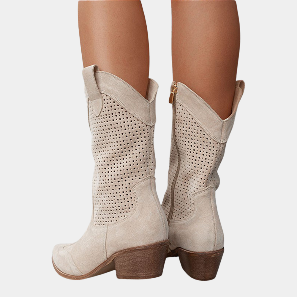Boots For Women | Side Zip Mid Shaft