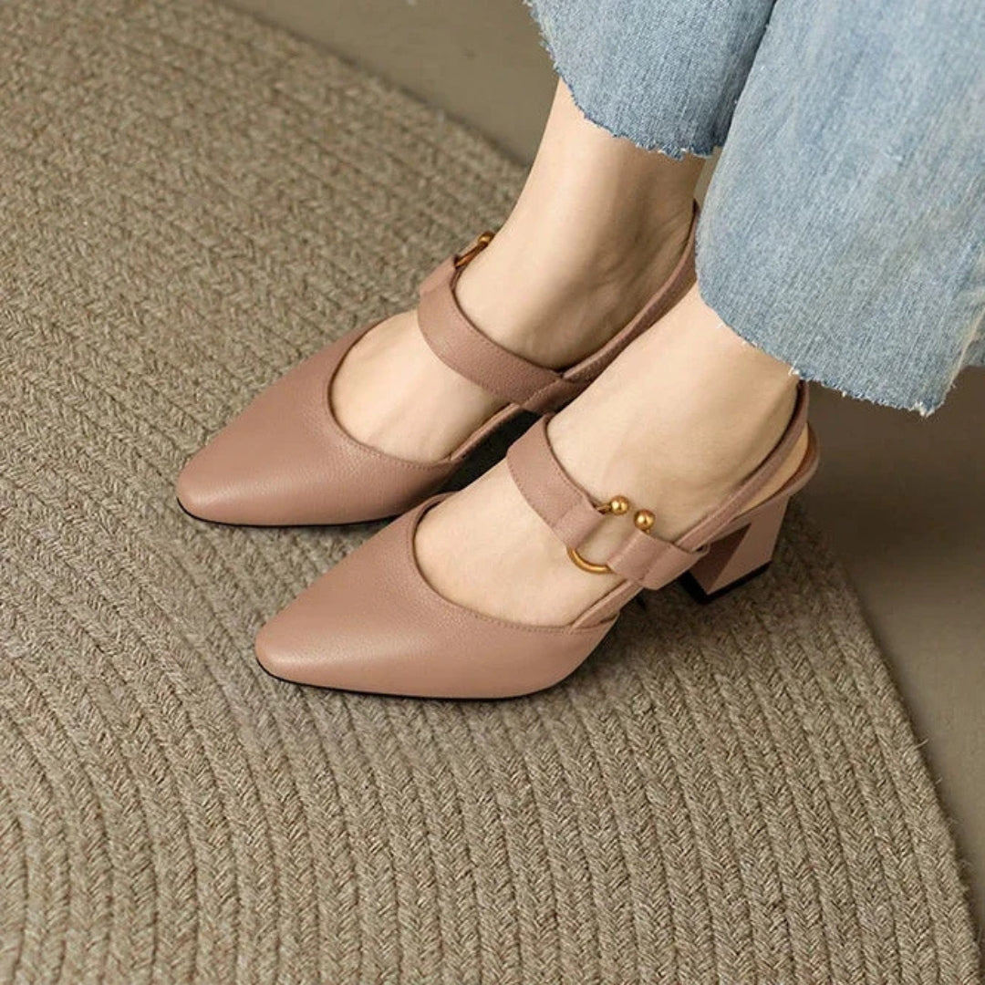 Mary Jane Shoes For Women | Slingback Rounded Toe Shape