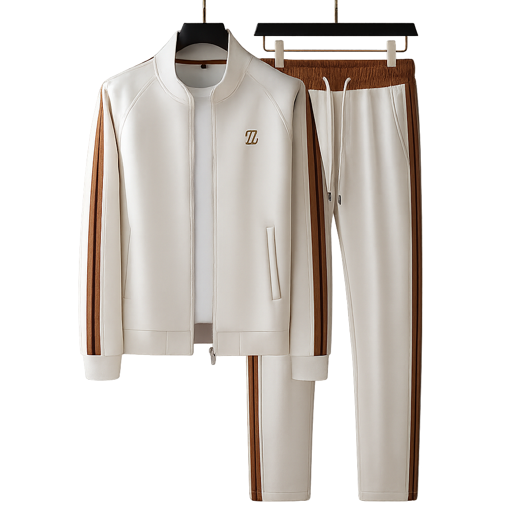 Men’s Two-Piece Set | Zip Jacket Drawstring Pants