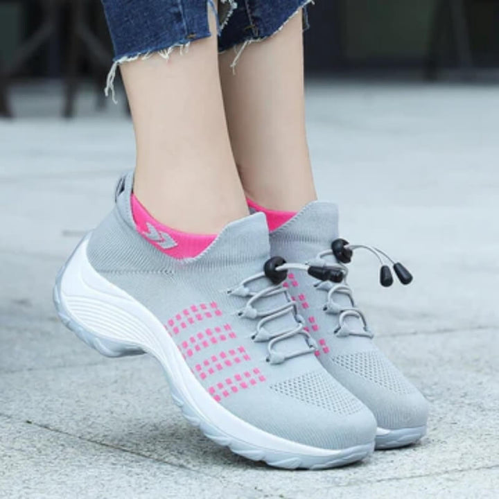 Sneakers For Women | Elastic Lace Orthopedic Front