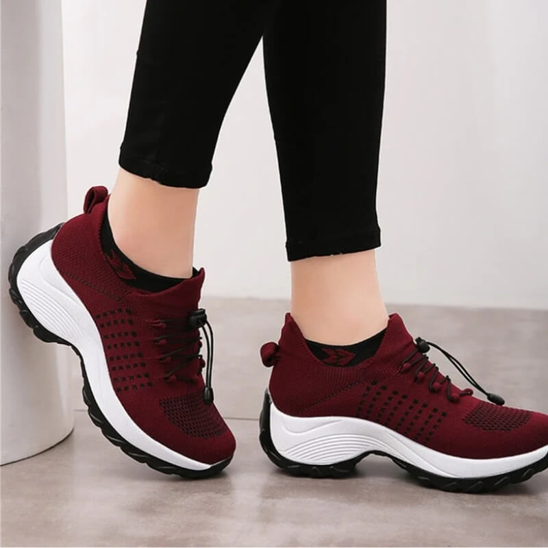 Sneakers For Women | Elastic Lace Orthopedic Front