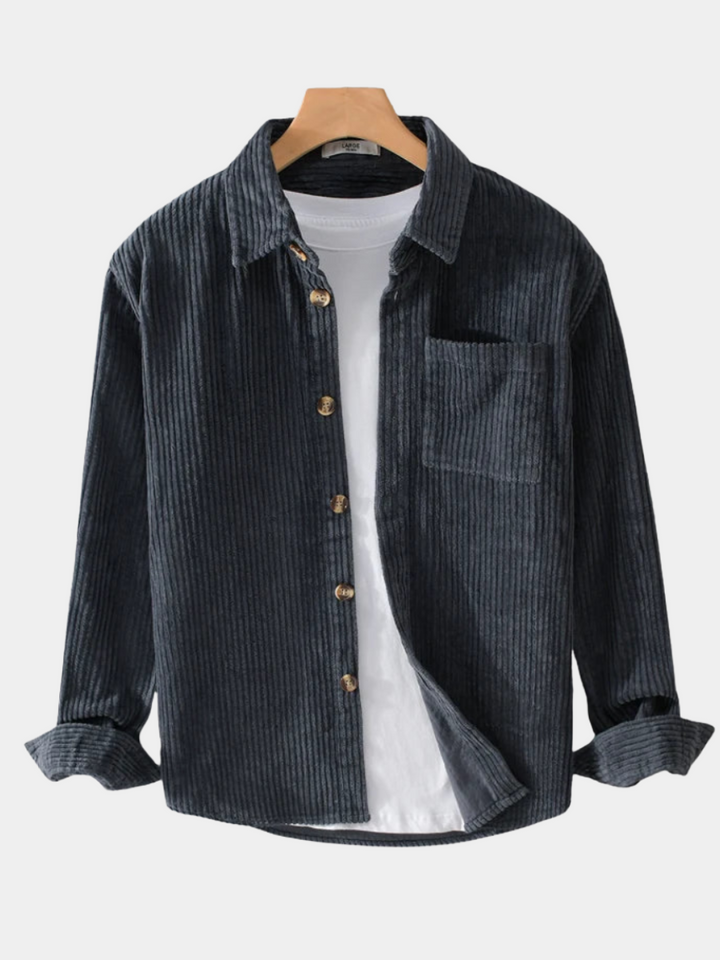 Men’s Long Sleeve Shirt | Button Front Chest Pocket