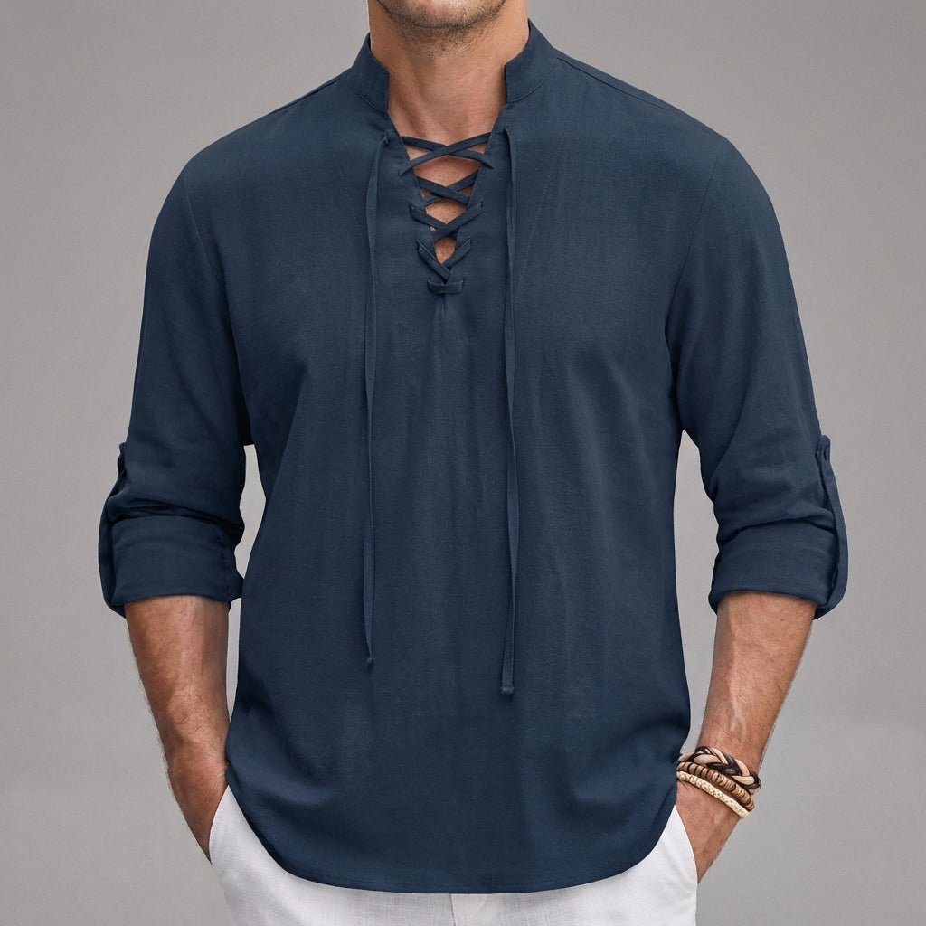 Men's Long Sleeve Shirt | Henley