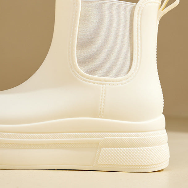 Boots For Women | Platform Ankle Elastic Side Panels