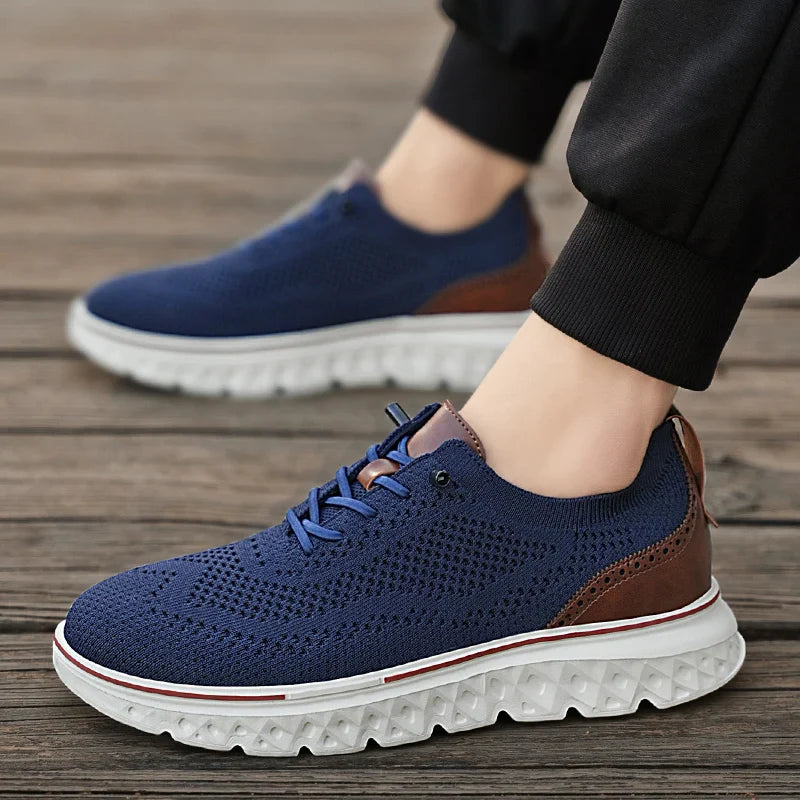 Men's Sneakers | Lace-Up Knit Upper