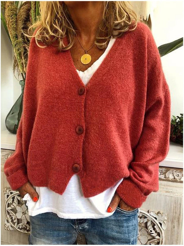 Women’s Cardigan | V-Neckline Button Front Closure