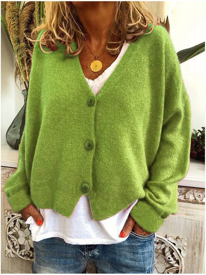 Women's Cardigan | V-Neck Long Sleeve Cut