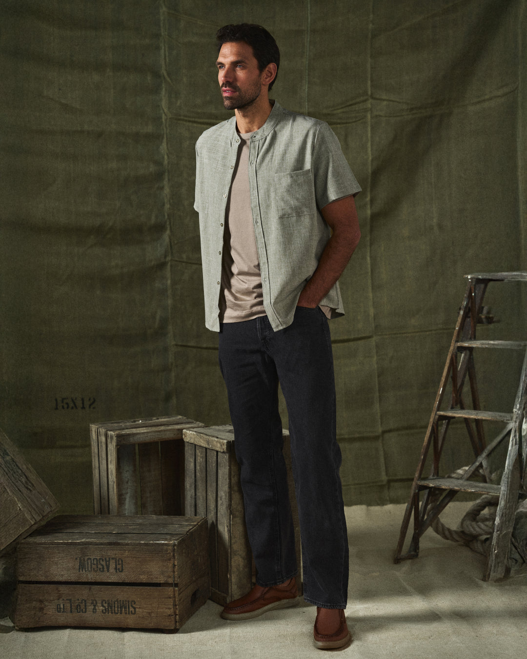 Men's Slip on Shoes | Low-Cut Stitched Upper