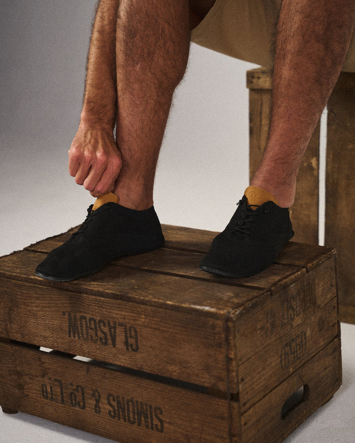 Men's Slip on Shoes | Low-Top Knit Lace Detail