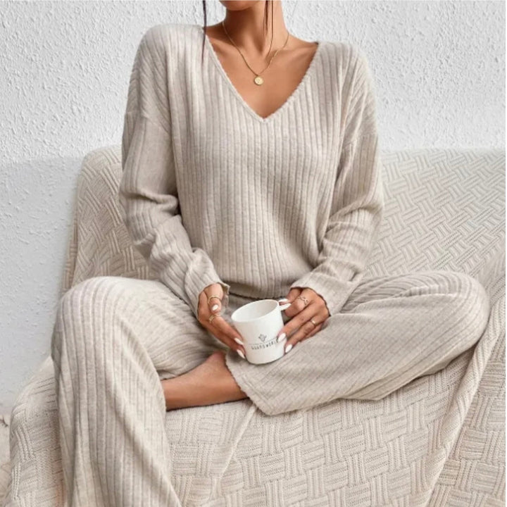 Women’s Loungewear | Long Sleeve Top and Wide Leg Pants