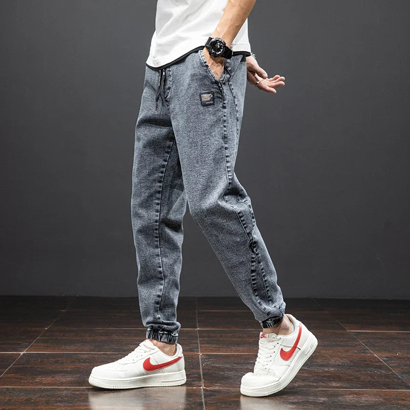Men’s Jogger Pants | Tapered Leg Patch Detail