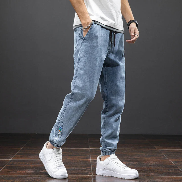 Men’s Jogger Pants | Tapered Leg Patch Detail
