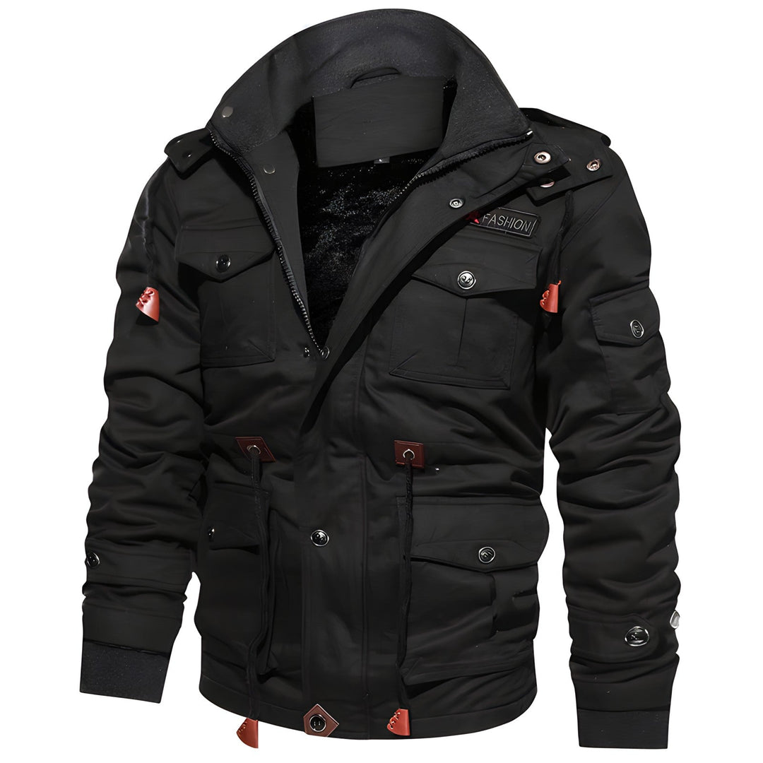Men's Jacket | Front Zipper with Multiple Pockets