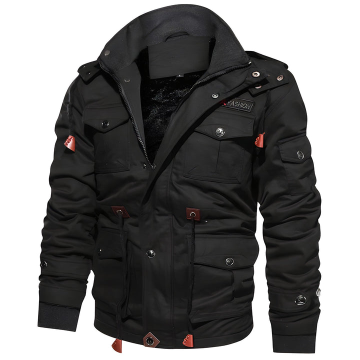 Men's Jacket | Front Zipper with Multiple Pockets
